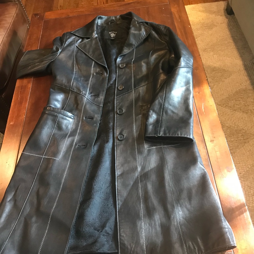 Genuine leather coat